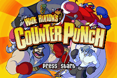 Wade Hixton's Counter Punch title screen for GameBoy Advance